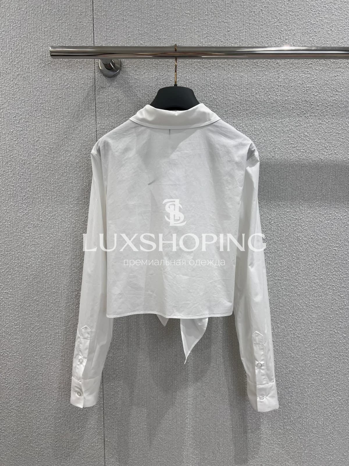 Рубашка короткая Dior с завязками - фото 3