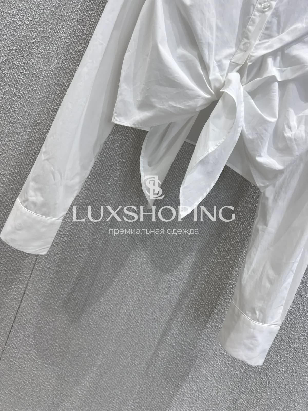 Рубашка короткая Dior с завязками - фото 7