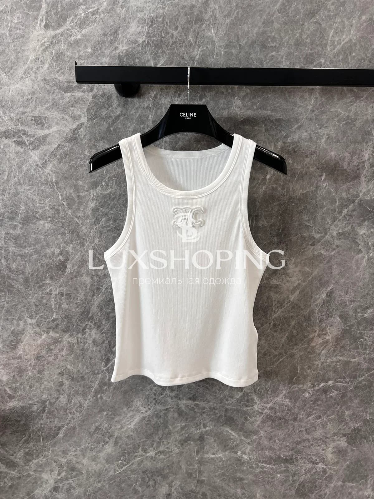 Майка Celine с логотипом - фото 2