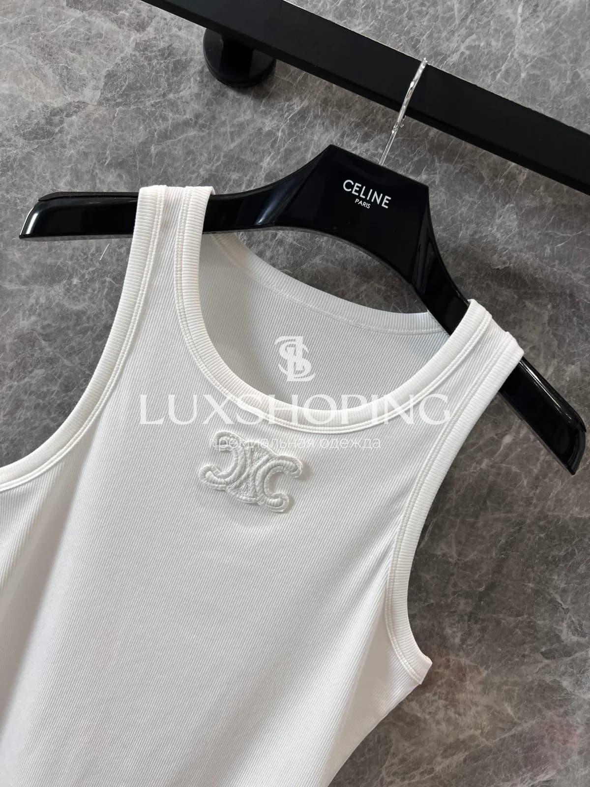 Майка Celine с логотипом - фото 4