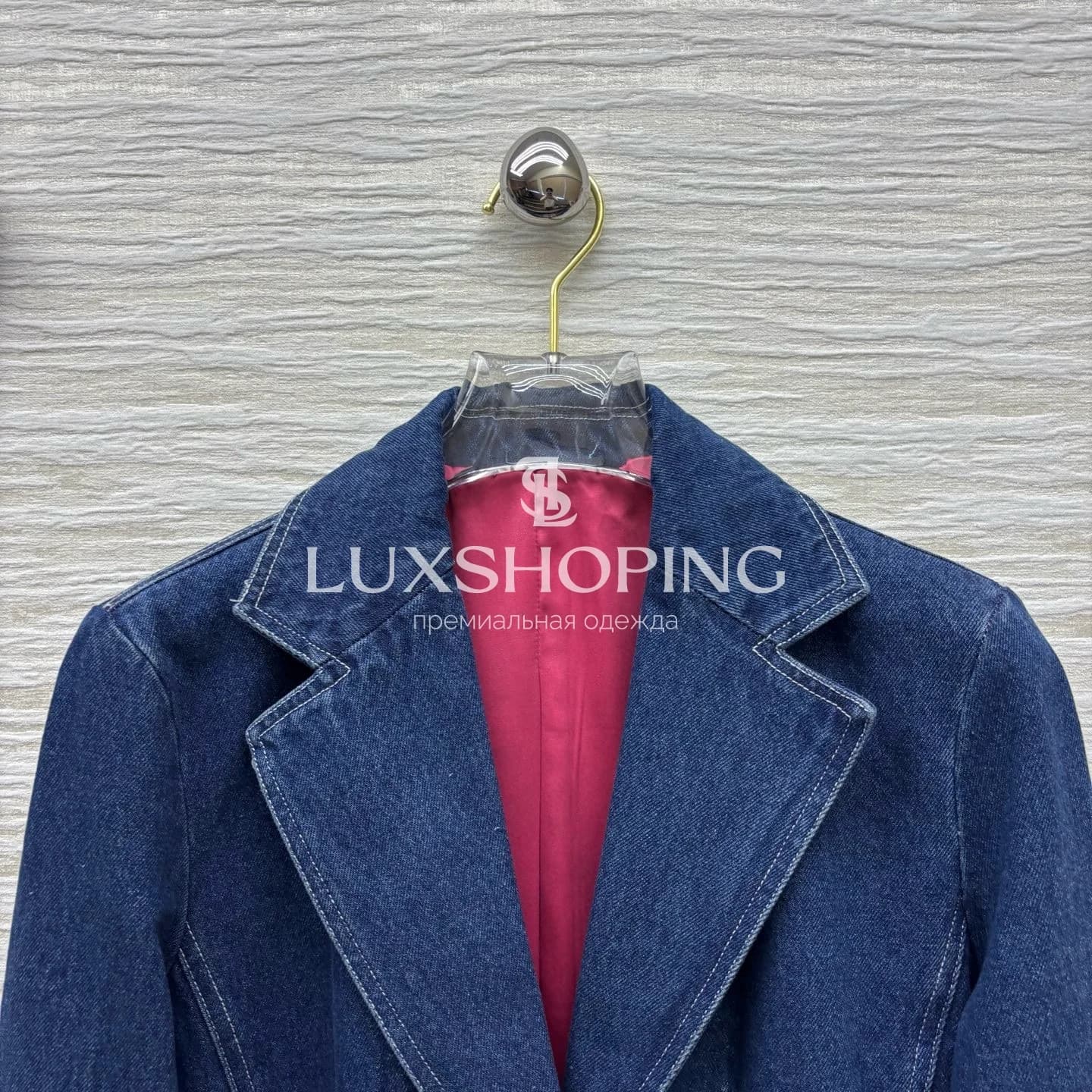 Maison Schiaparelli Джинсовый жакет с асимметричными пуговицами - фото 3