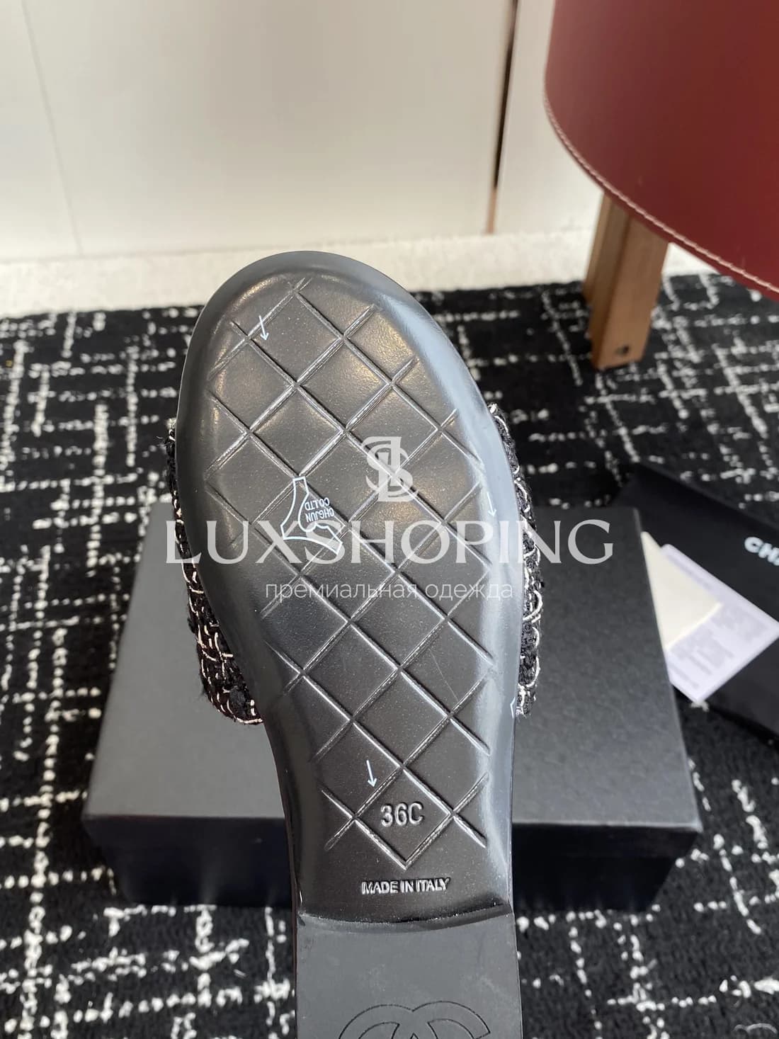 Шлепанцы Chanel Черная Классика - фото 9