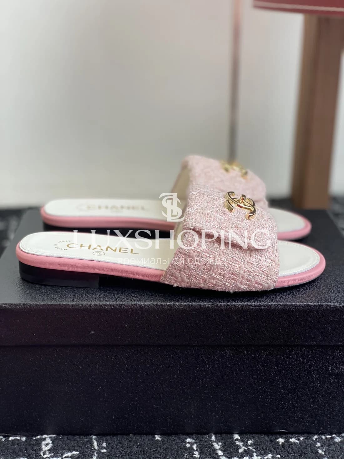 Шлепанцы Chanel Розовая Элегантность - фото 3