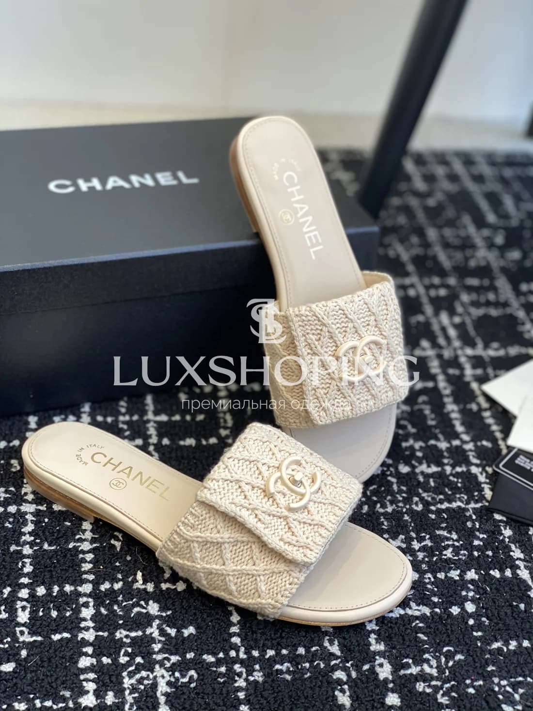 Шлепанцы Chanel Вязаный Уют - фото 9