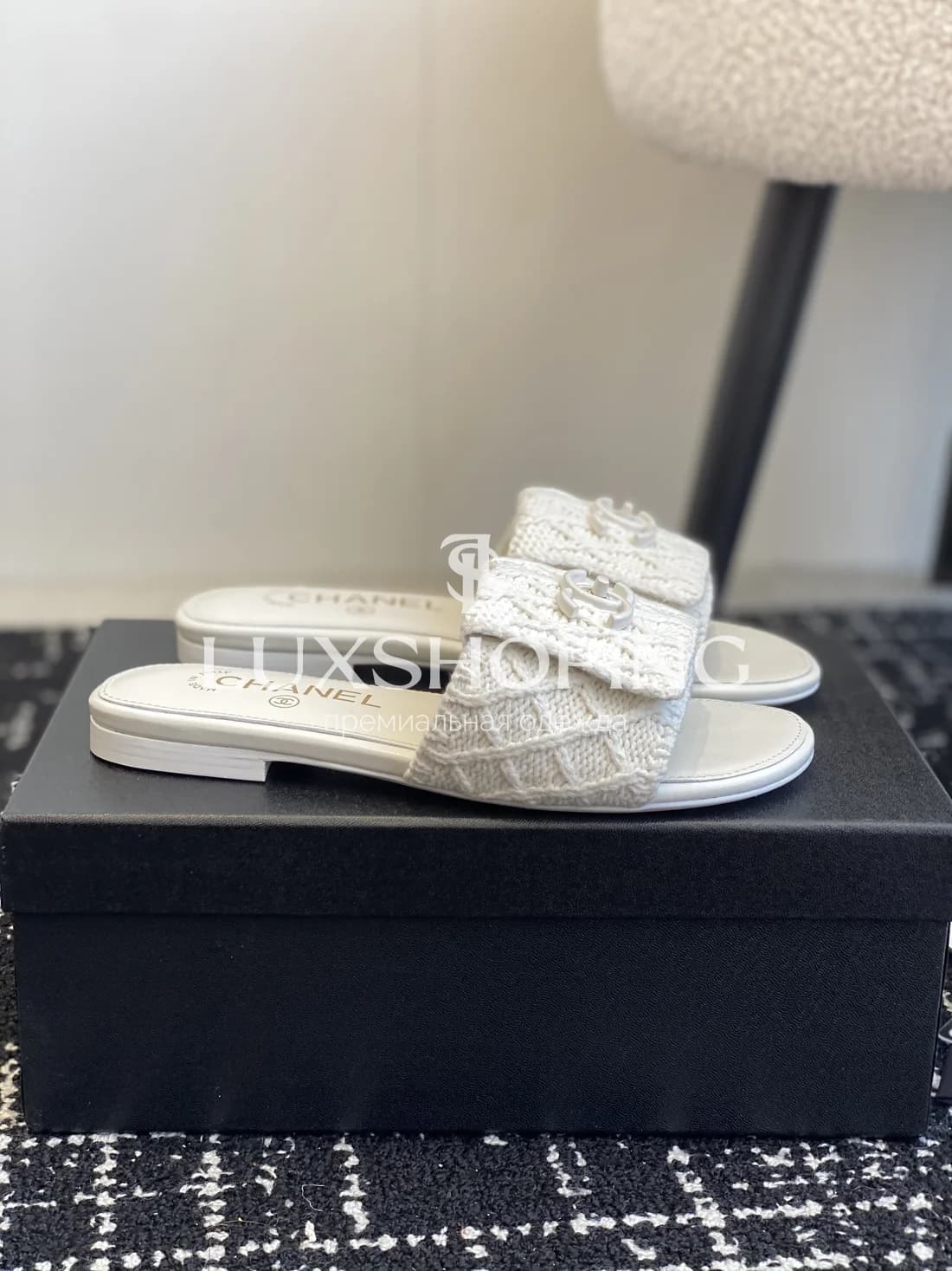 Шлепанцы Chanel Вязаный Шик - фото 3