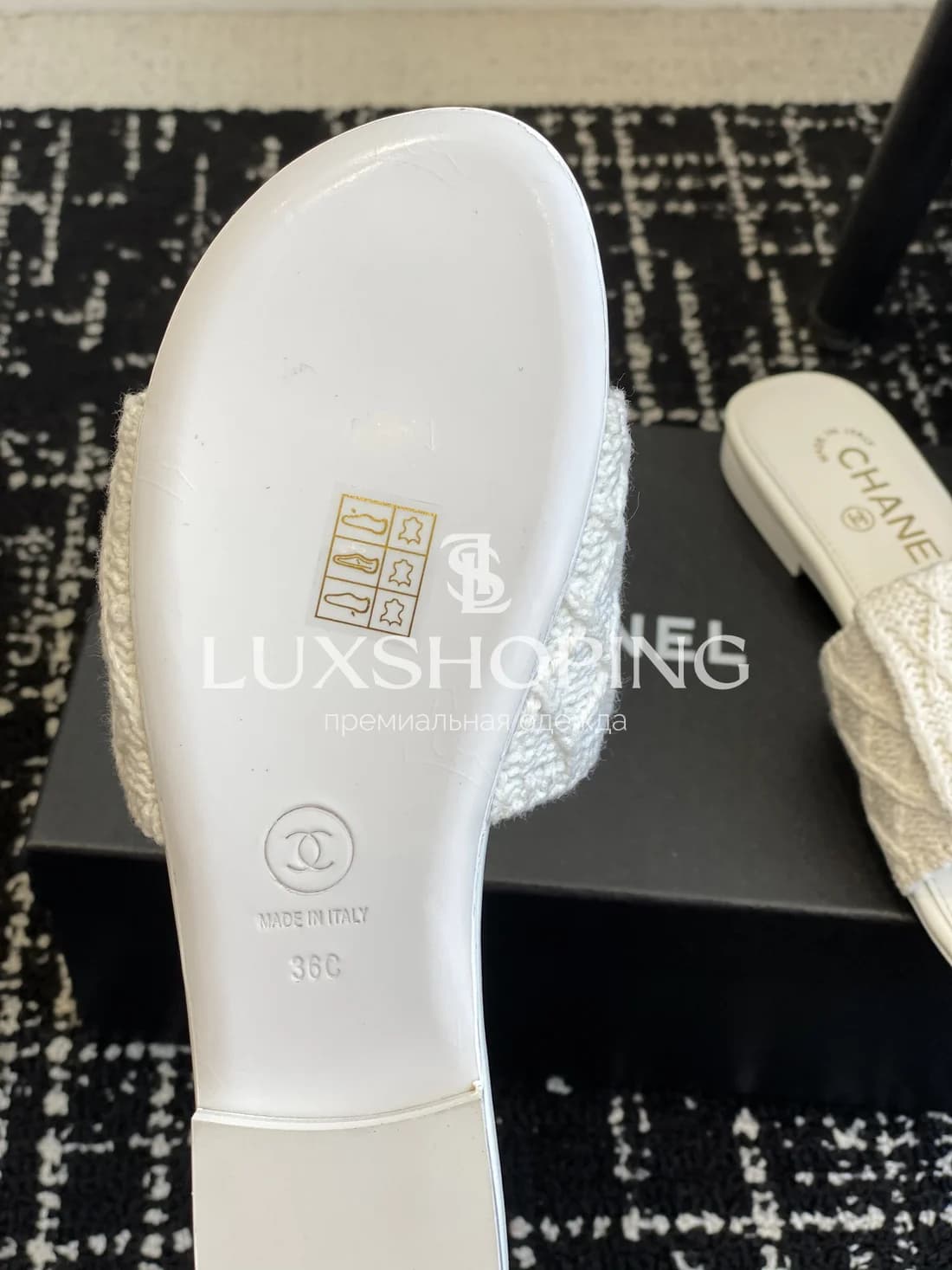 Шлепанцы Chanel Вязаный Шик - фото 10