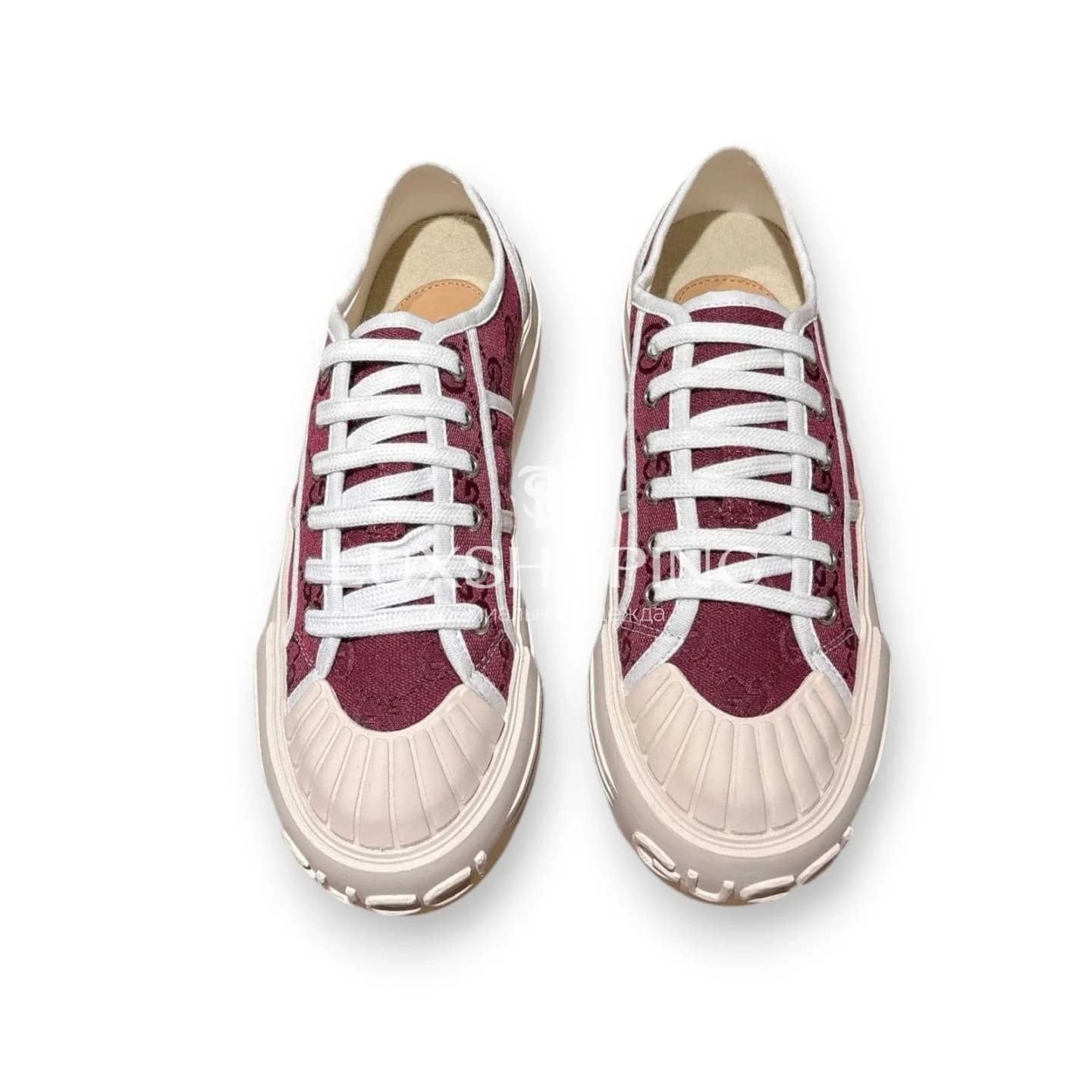 Кеды Gucci Высокие Красные