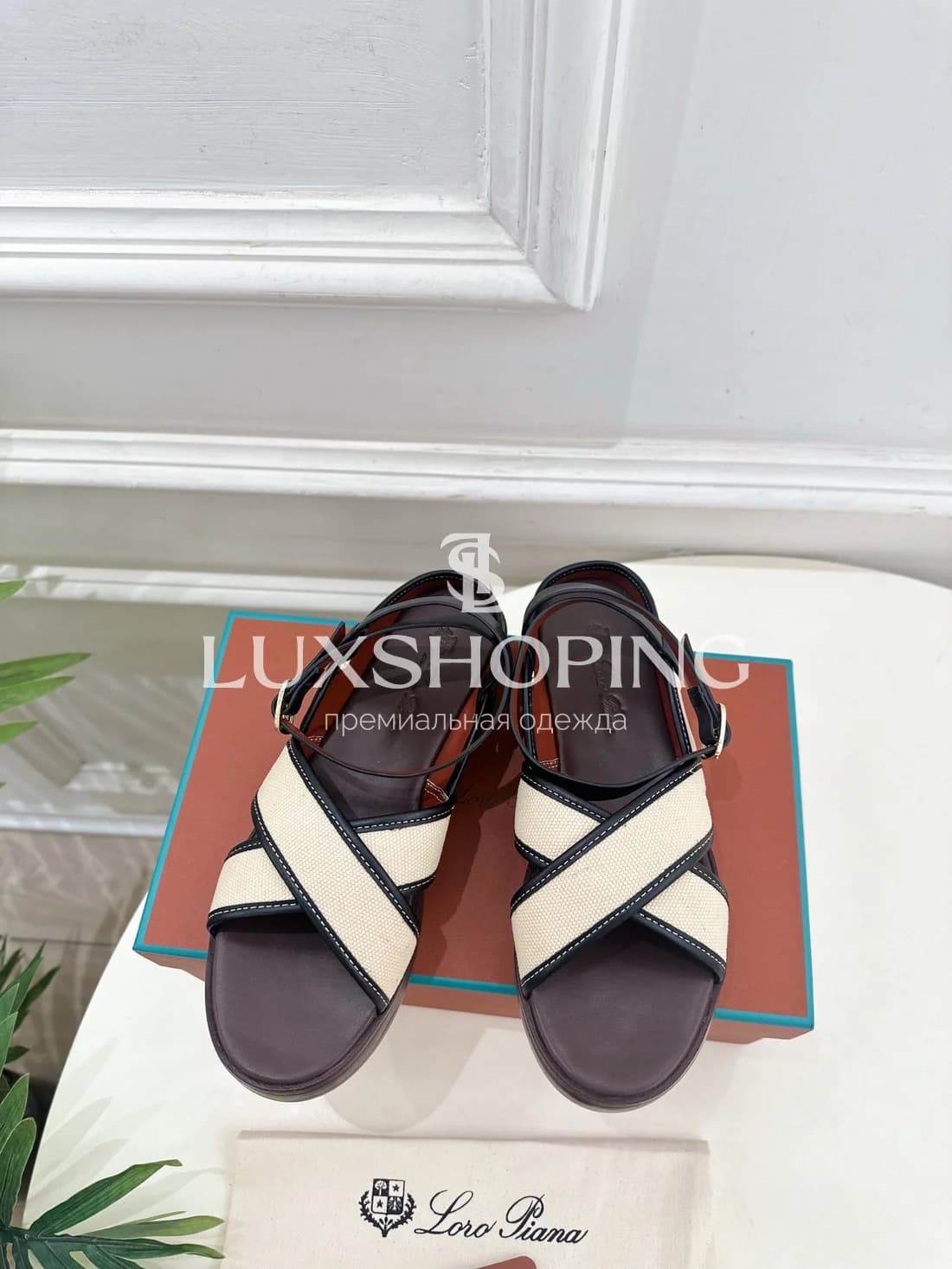 Сандалии Loro Piana Черные - фото 2