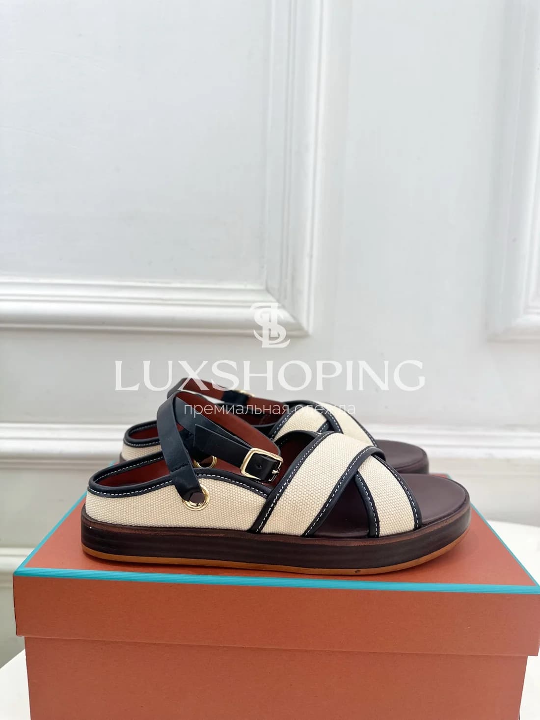 Сандалии Loro Piana Черные - фото 5