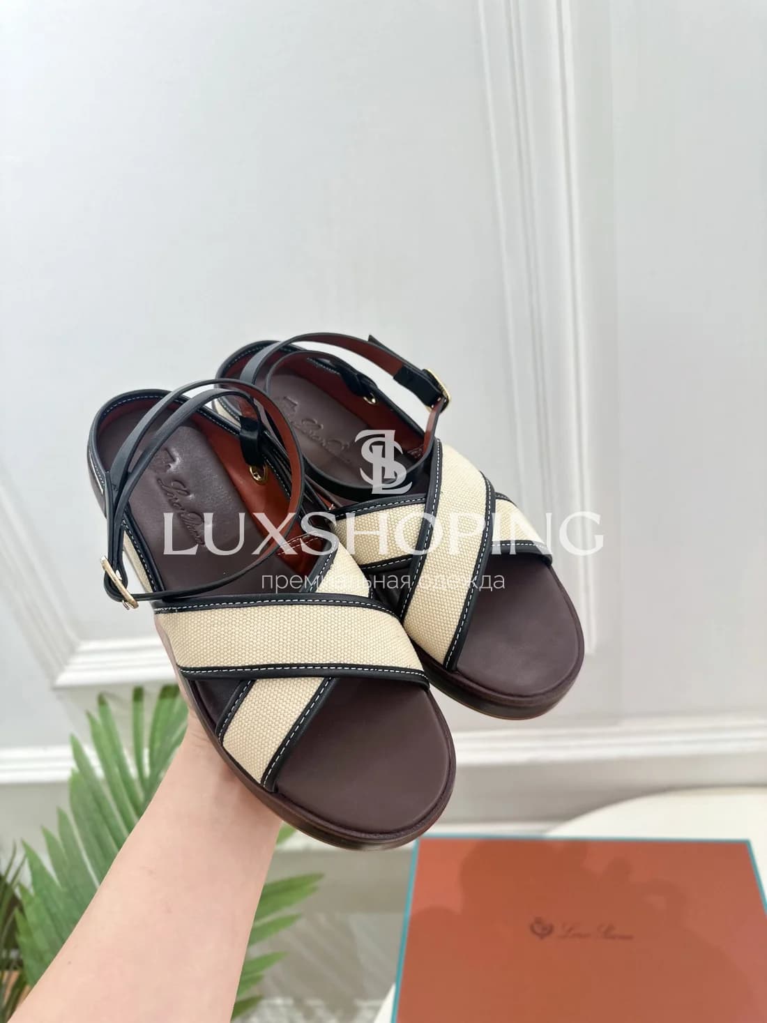 Сандалии Loro Piana Черные - фото 6