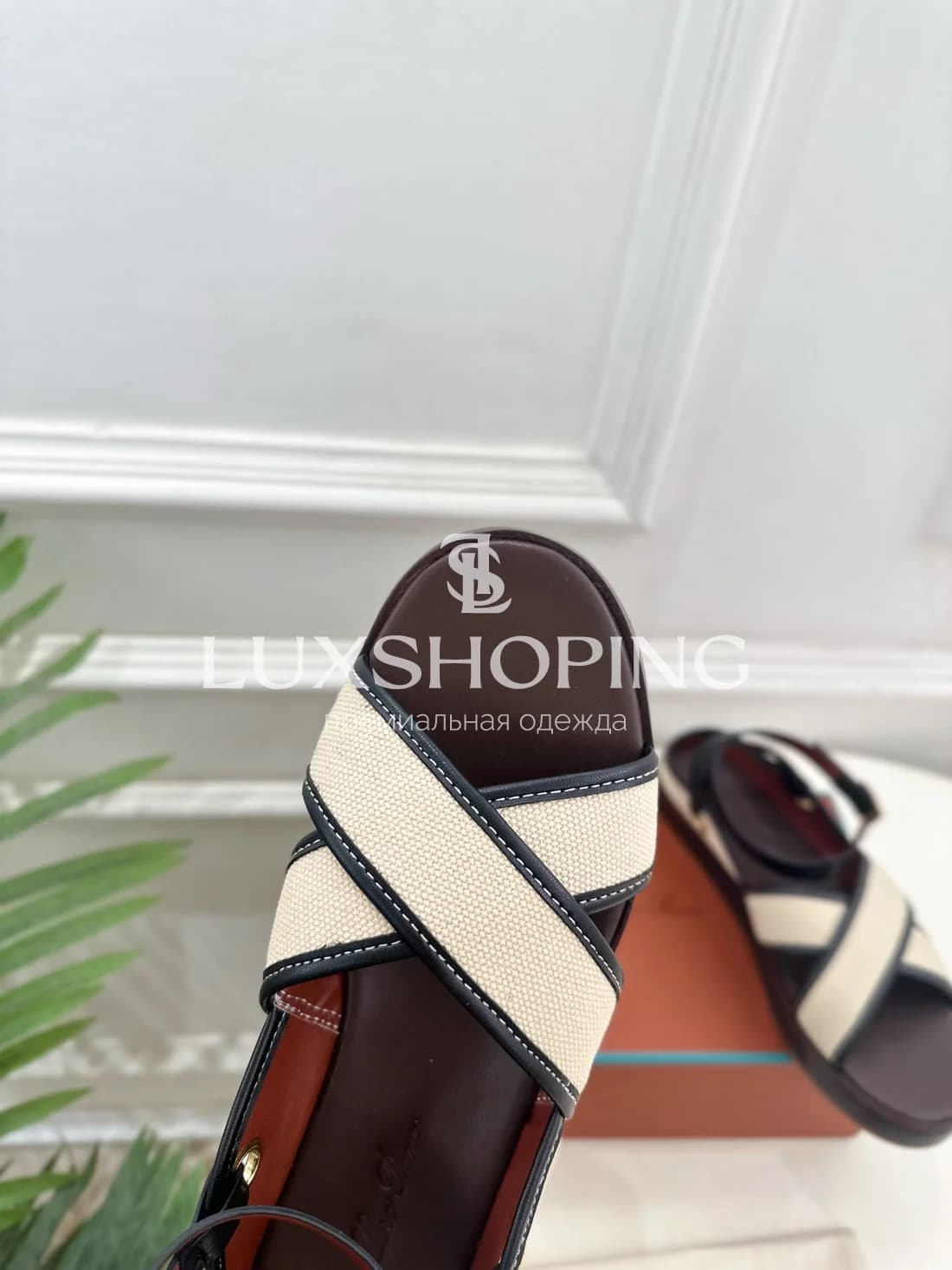 Сандалии Loro Piana Черные - фото 8