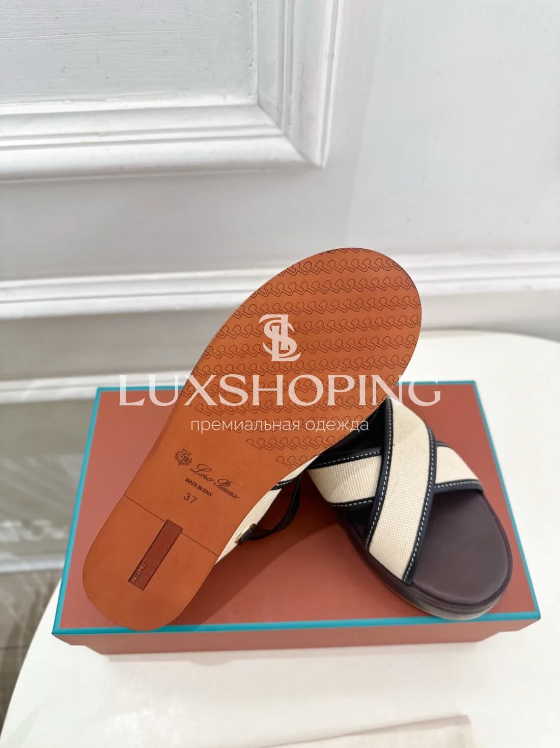 Сандалии Loro Piana Черные - фото 10