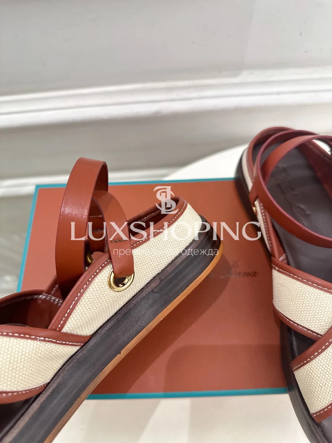 Сандалии Loro Piana Коричневые - фото 5