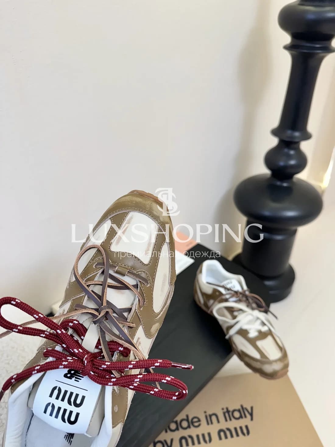 Кроссовки Miu Miu x New Balance Коричневые - фото 6