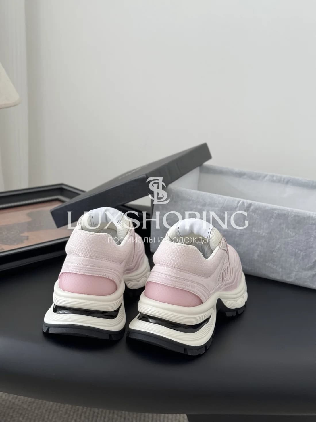 Высокие Кроссовки Chanel Розовые - фото 5