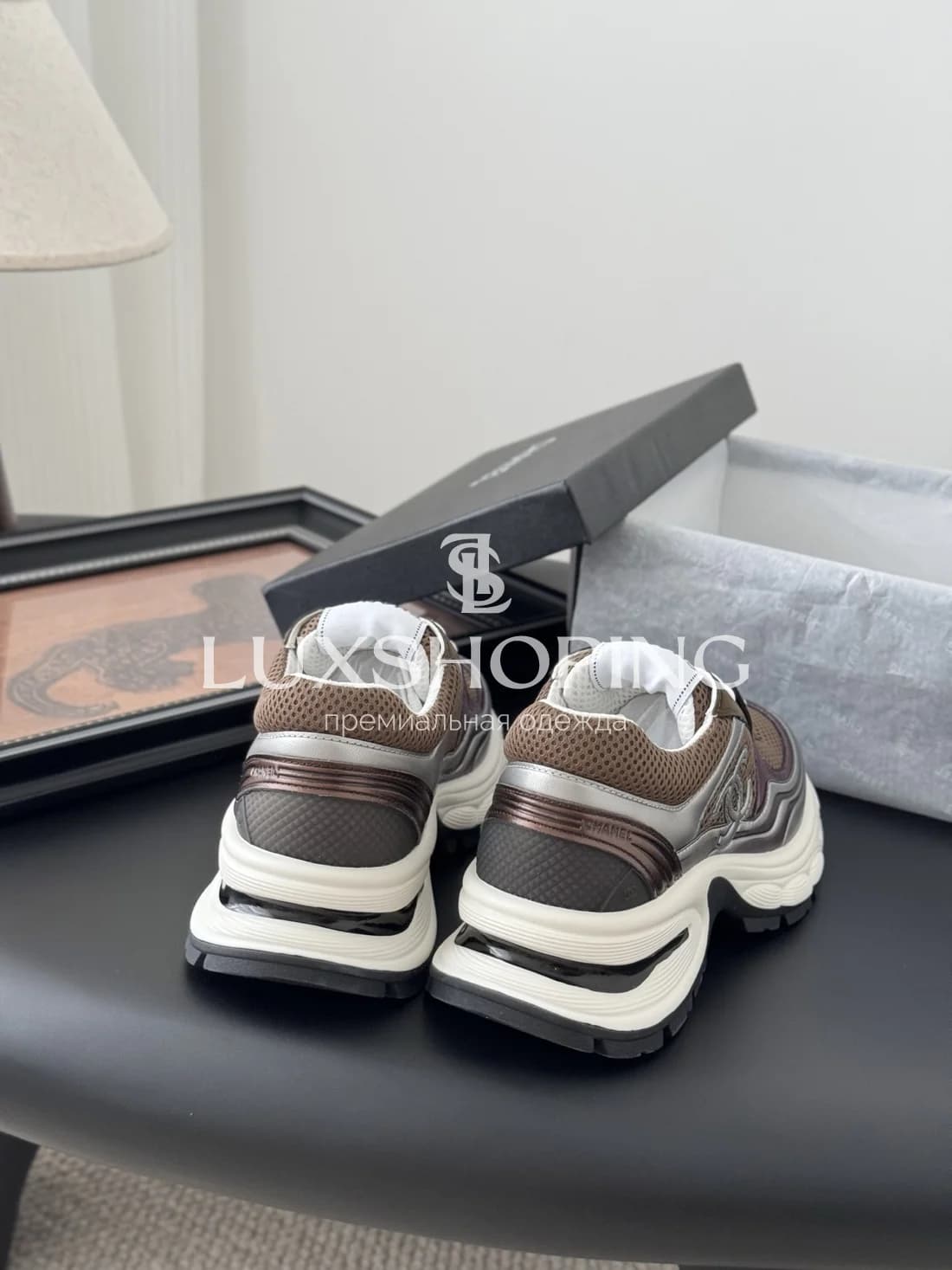 Высокие Кроссовки Chanel Коричневые - фото 5