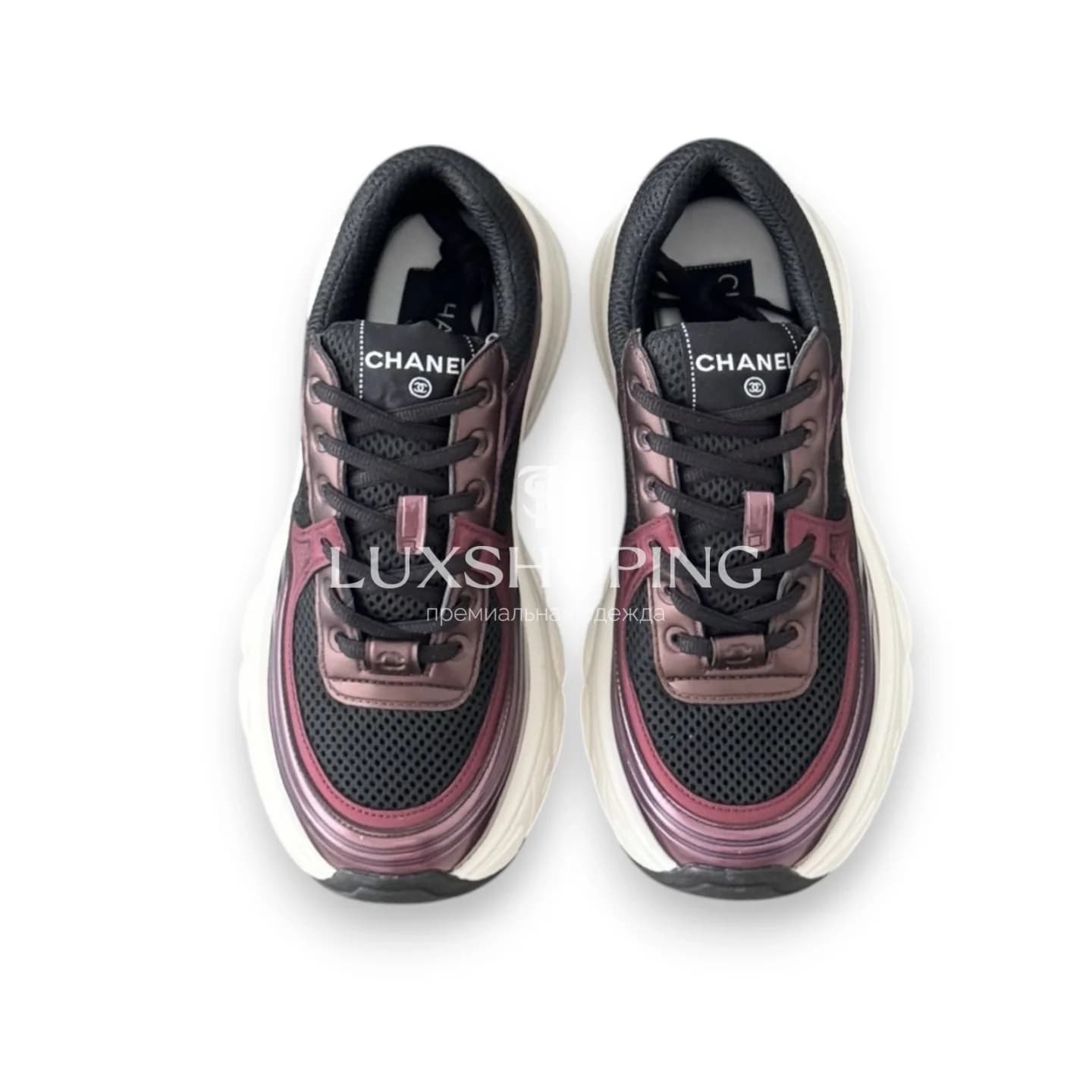 Высокие Кроссовки Chanel Фиолетовые