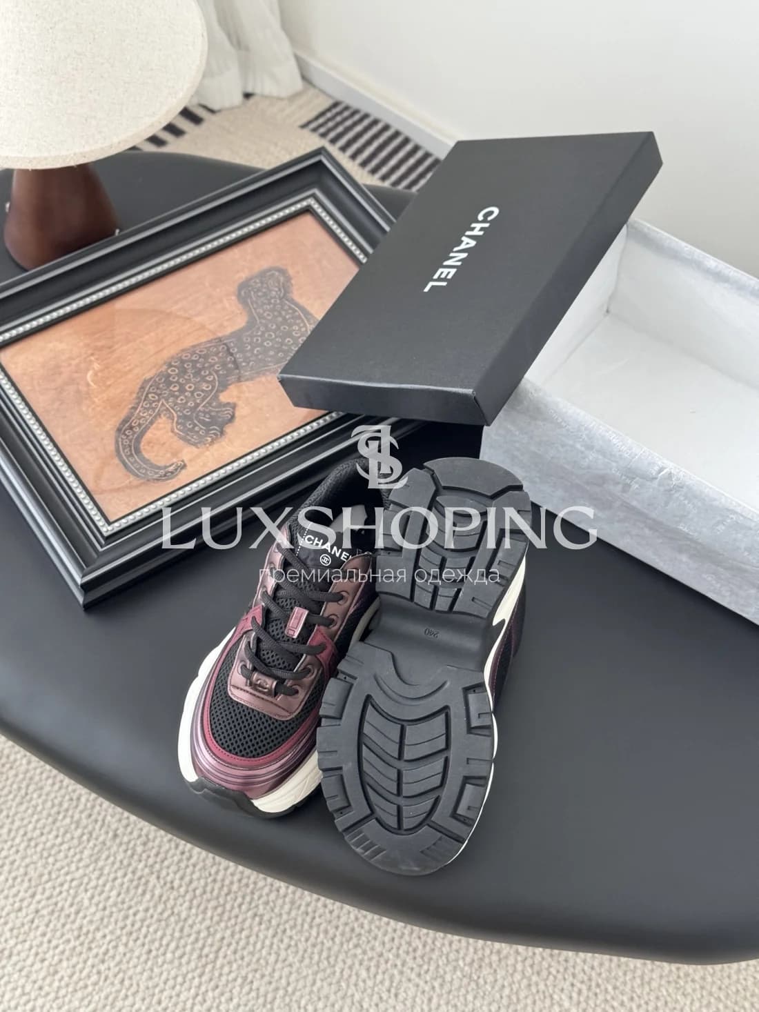 Высокие Кроссовки Chanel Фиолетовые - фото 4