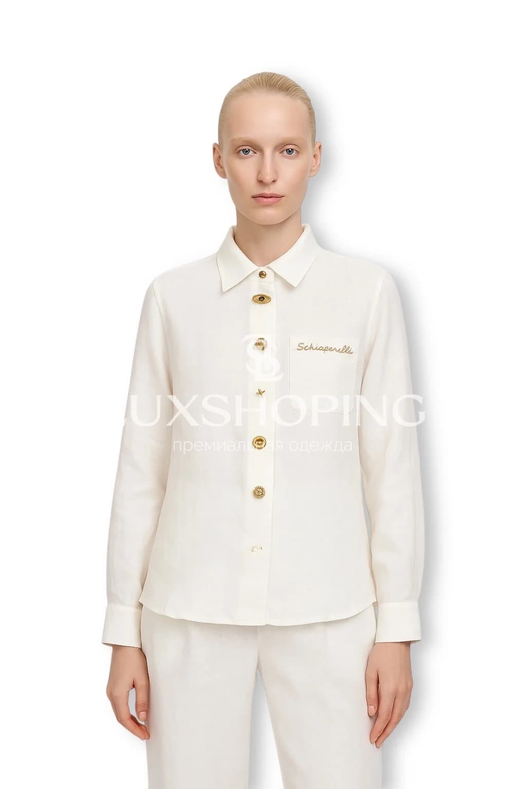 Maison Schiaparelli льняной Костюм двойка