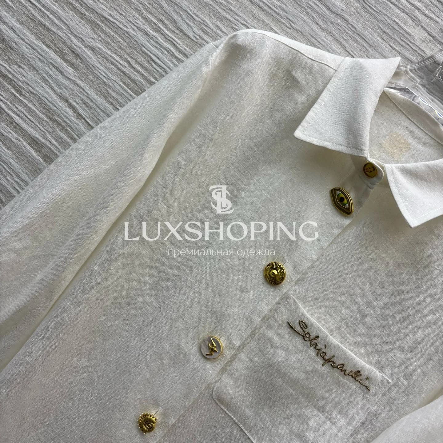 Maison Schiaparelli льняной Костюм двойка - фото 5