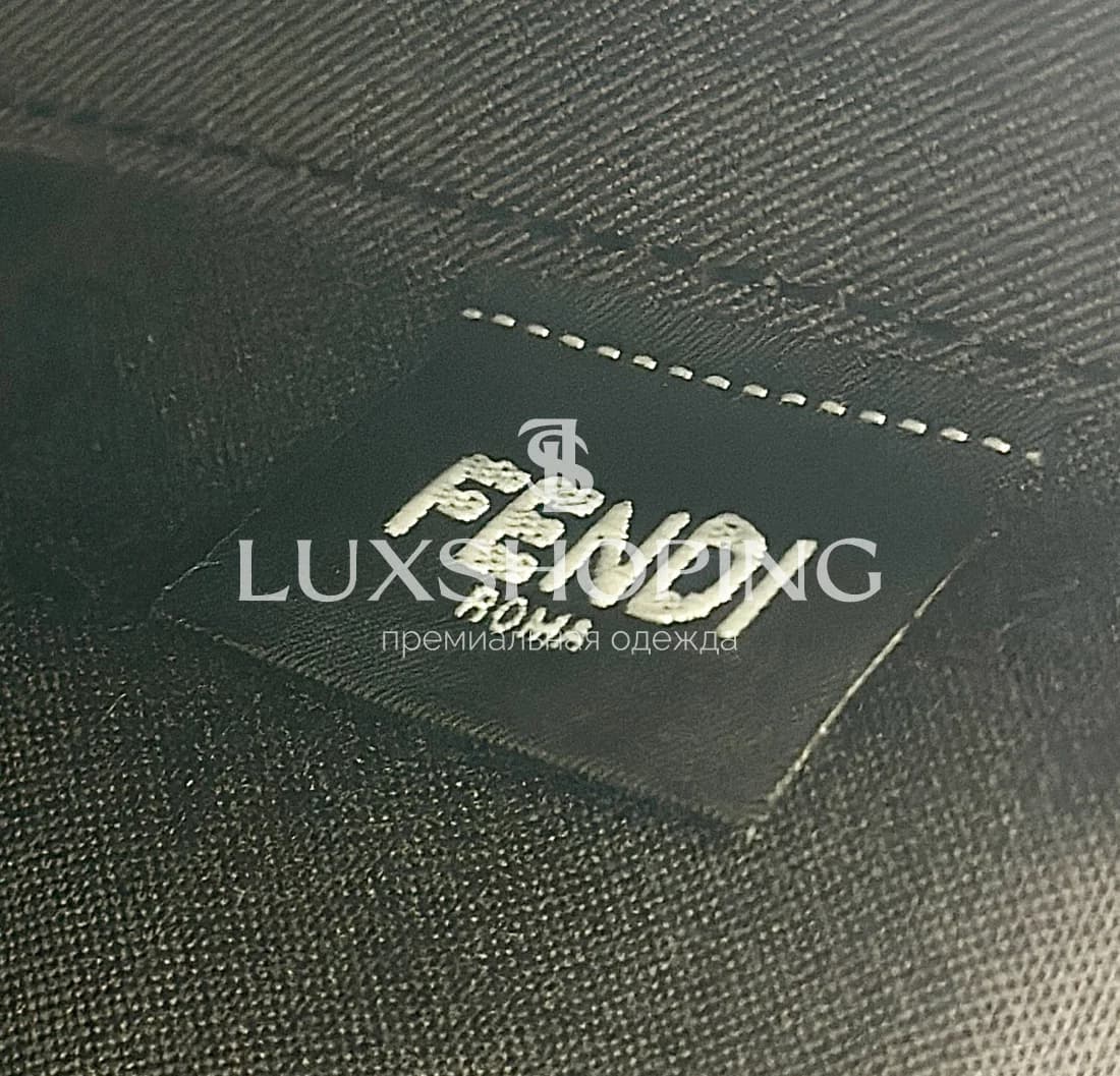 Сумка Fendi Baguette синяя 20×3×12 см - фото 9