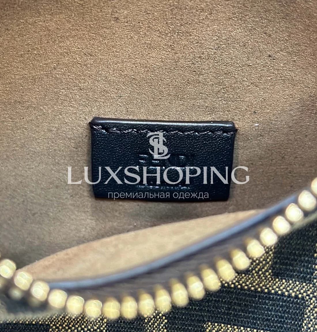 Сумка Fendi Mini коричневая 20×7.5×13 см - фото 9