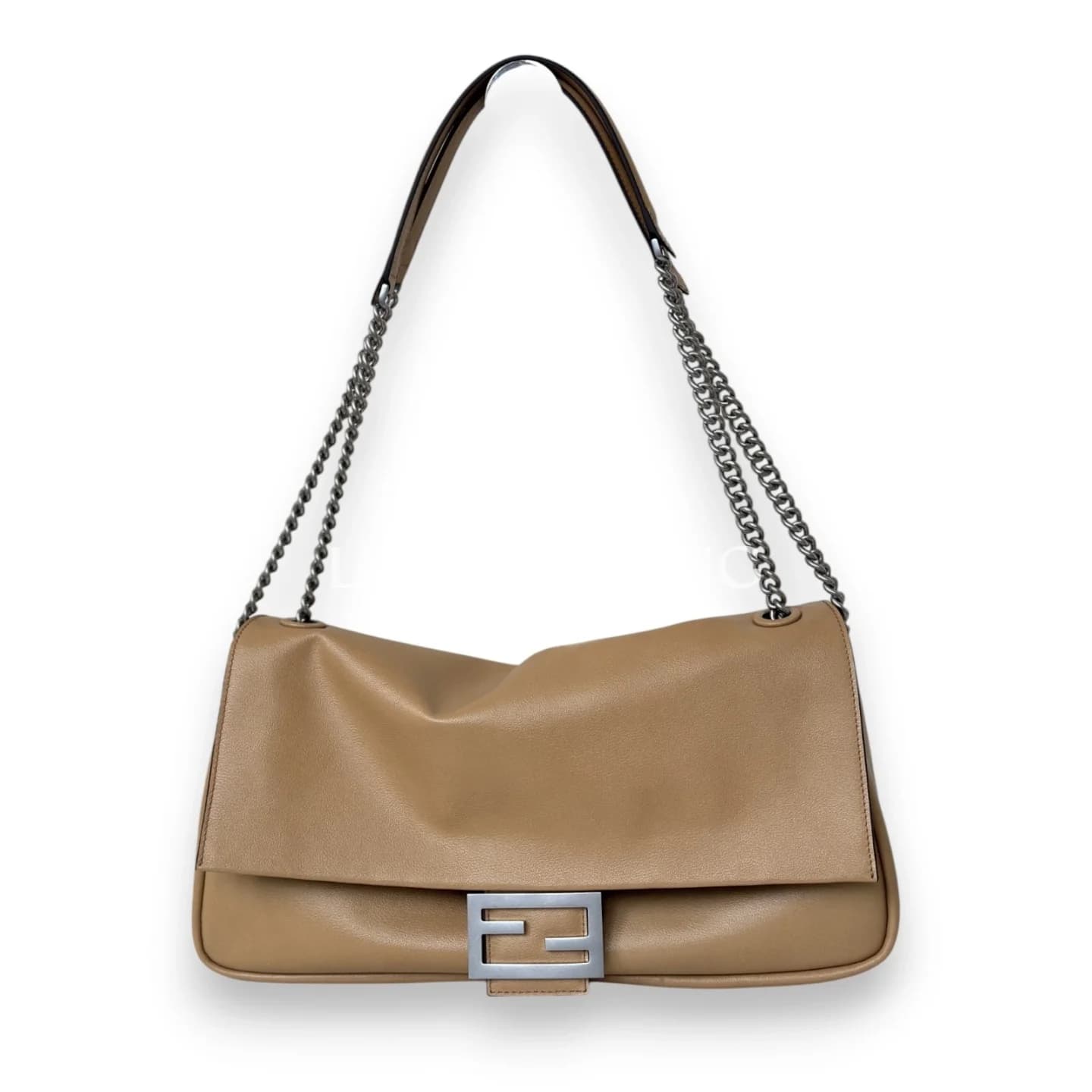 Сумка Fendi Baguette большая коричневая 40×7×18.5 см