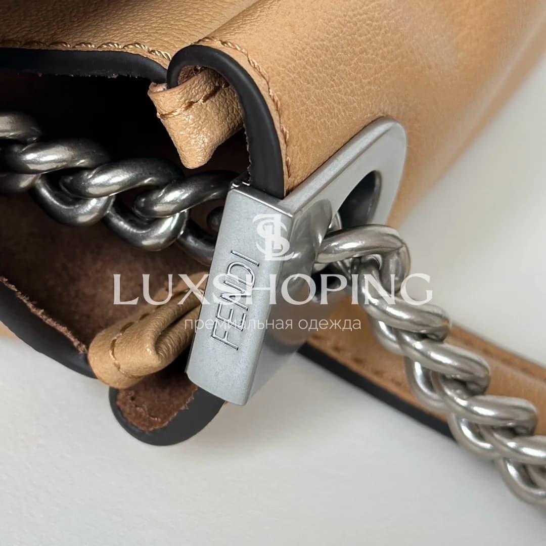 Сумка Fendi Baguette большая коричневая 40×7×18.5 см - фото 5