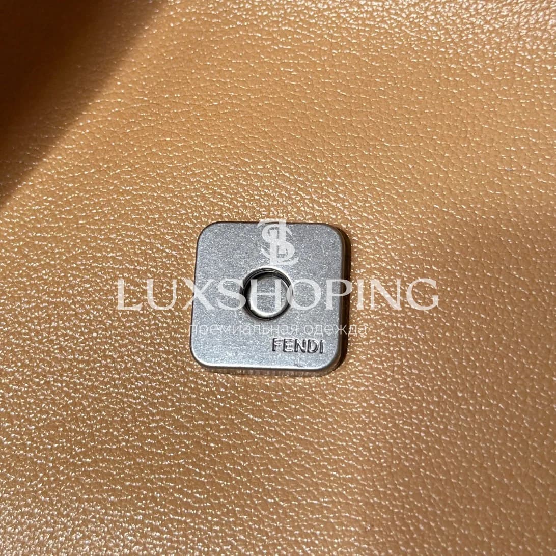 Сумка Fendi Baguette большая коричневая 40×7×18.5 см - фото 6