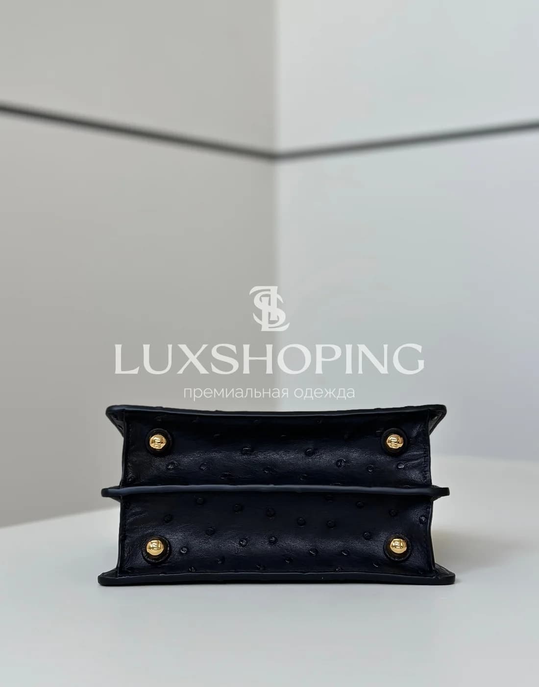 Fendi Peekaboo ISeeU Petite черная 20×11×15 см - фото 4