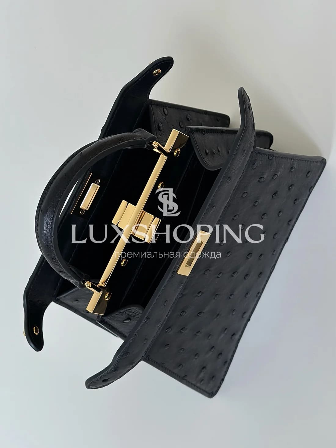 Fendi Peekaboo ISeeU Petite черная 20×11×15 см - фото 10