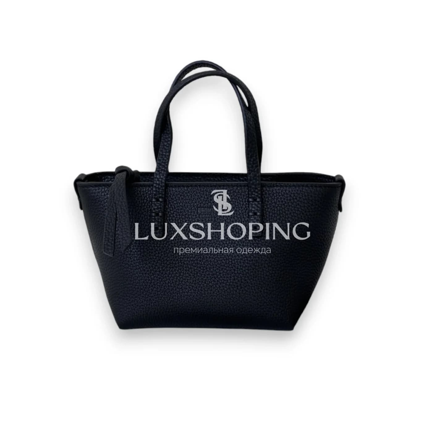 Сумка Fendi Mini Roll черная 15.5×11×13 см