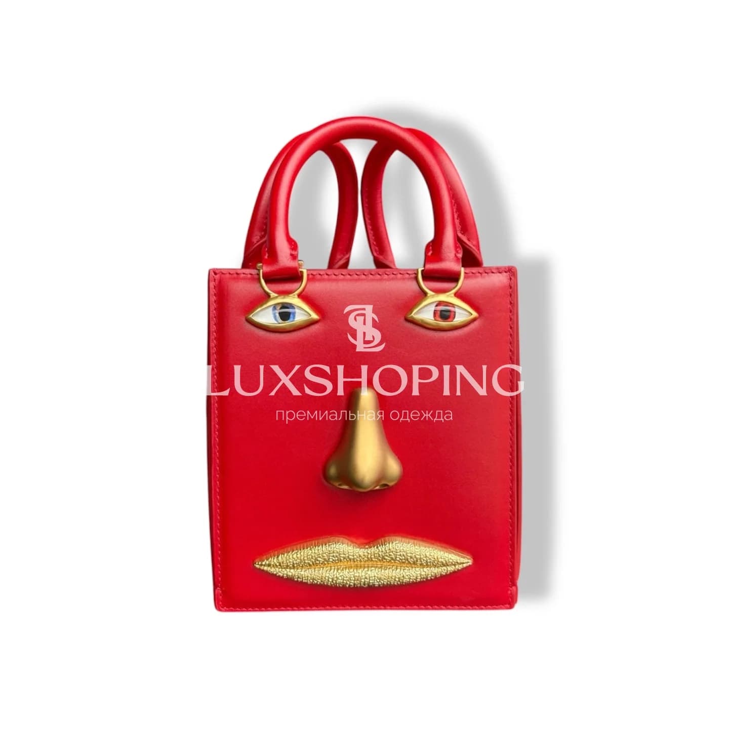 Сумка Maison Schiaparelli "Triple Anatomy"Красная 15*17*13см