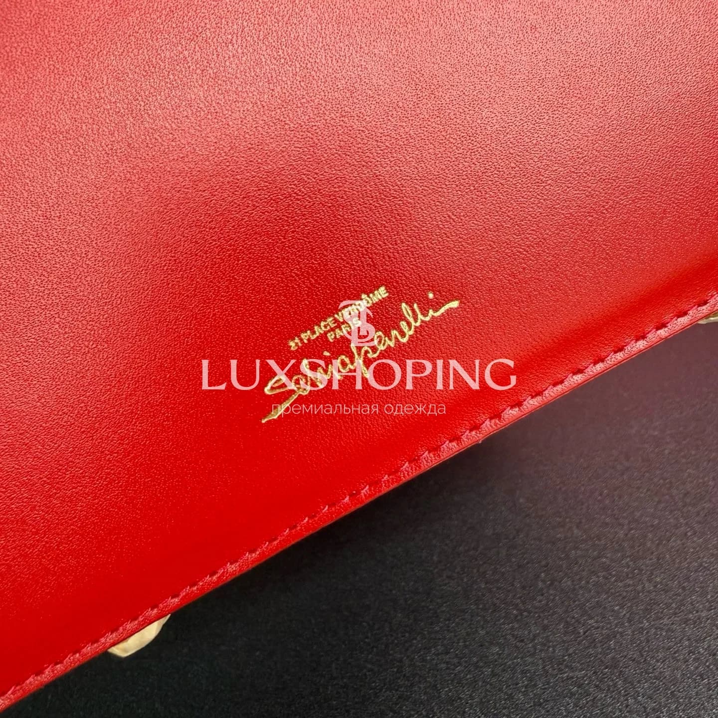 Сумка Maison Schiaparelli "Triple Anatomy"Красная 15*17*13см - фото 5