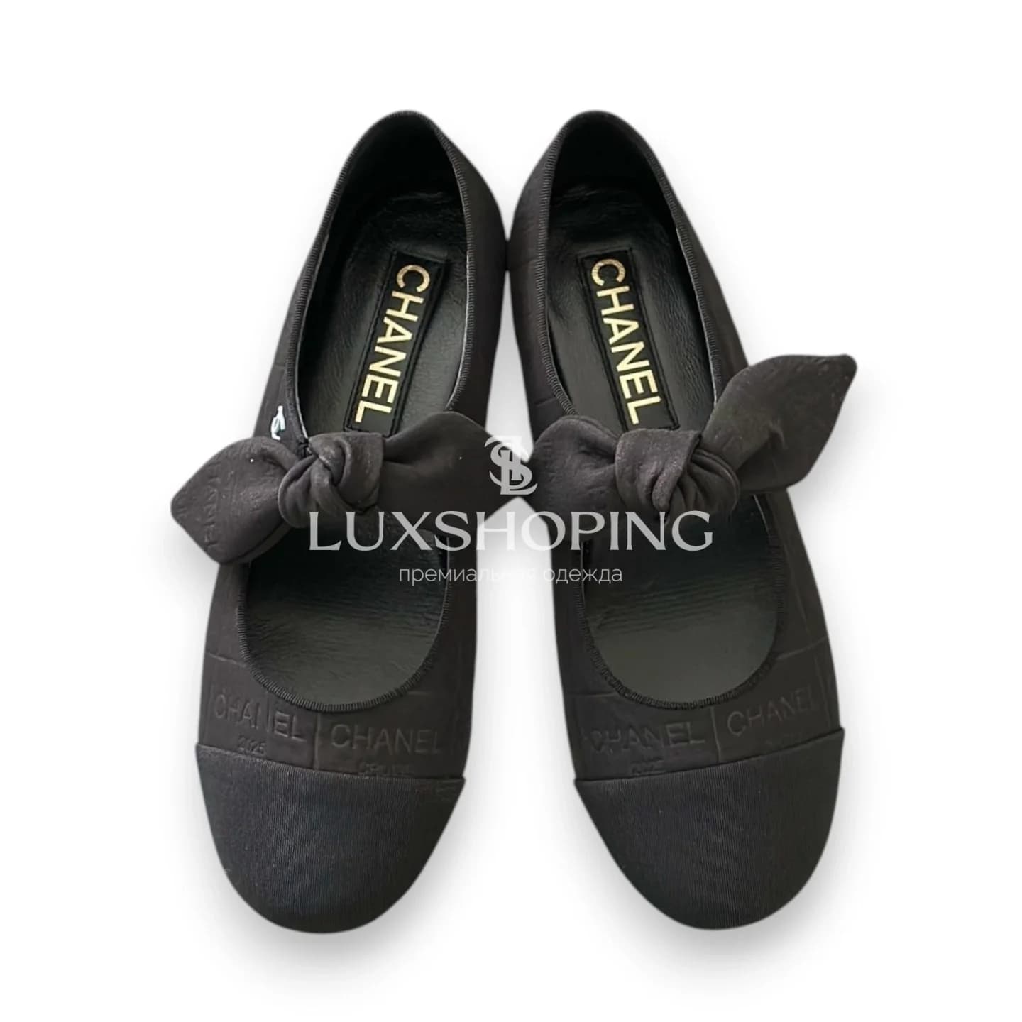 Балетки Chanel Mary Jane Butterfly Bow чёрные