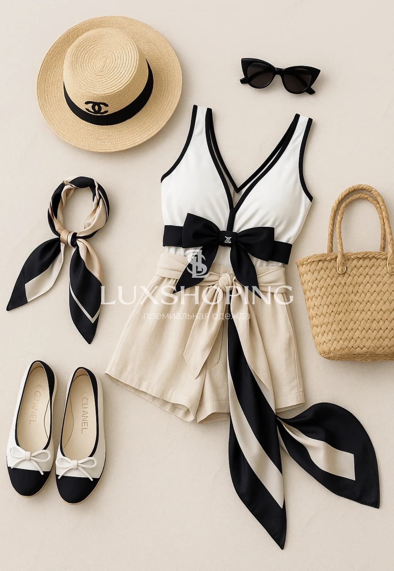 Купальник Chanel с бантом k5 - фото 3