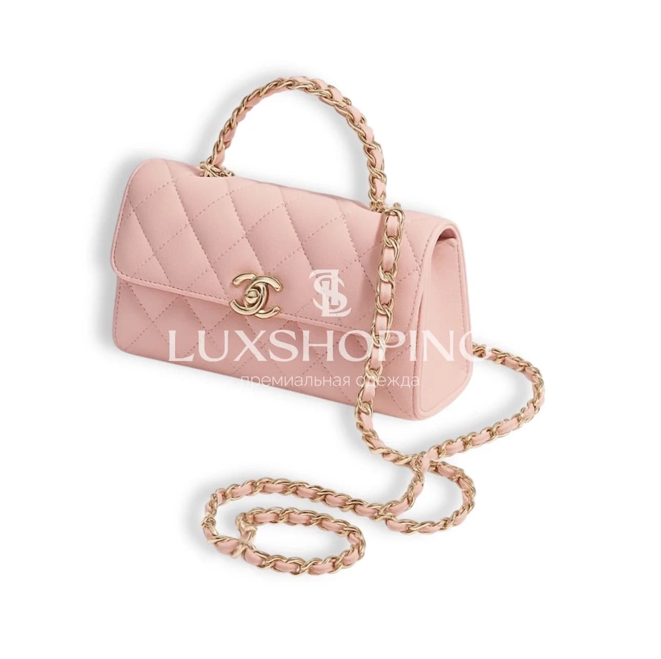 CHANEL Kelly Phone Bag  Нежно-Розовая жемчужина сезона 10 × 18 × 4.5 см