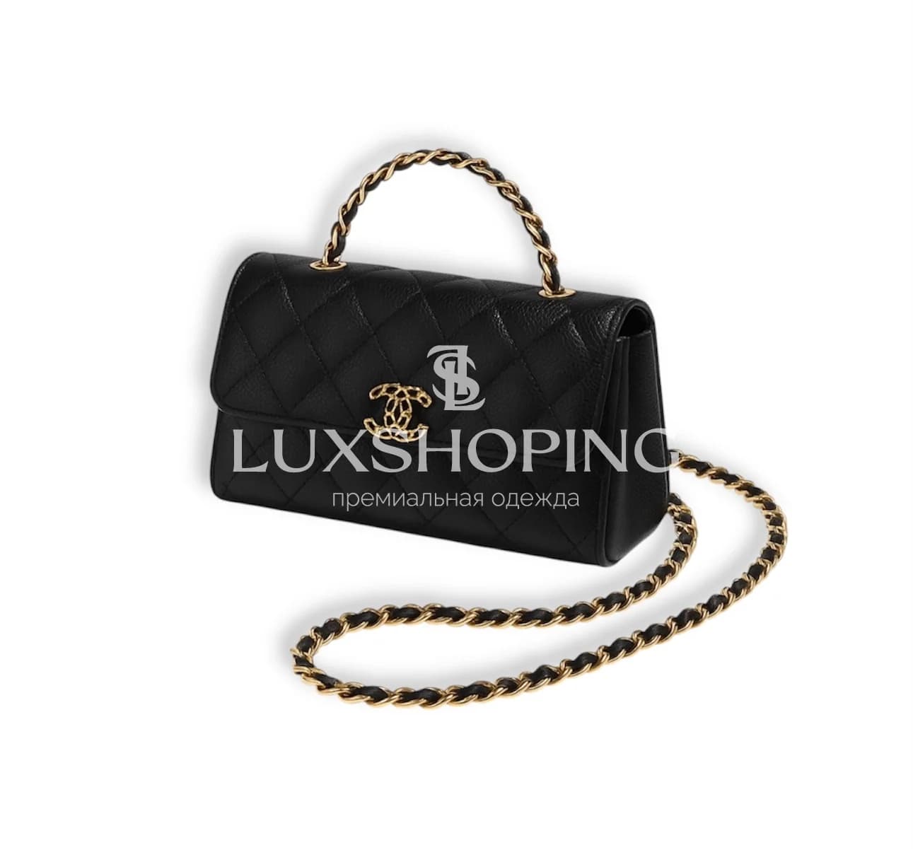 CHANEL Kelly Phone Bag Черная жемчужина сезона 10 × 18 × 4.5 см