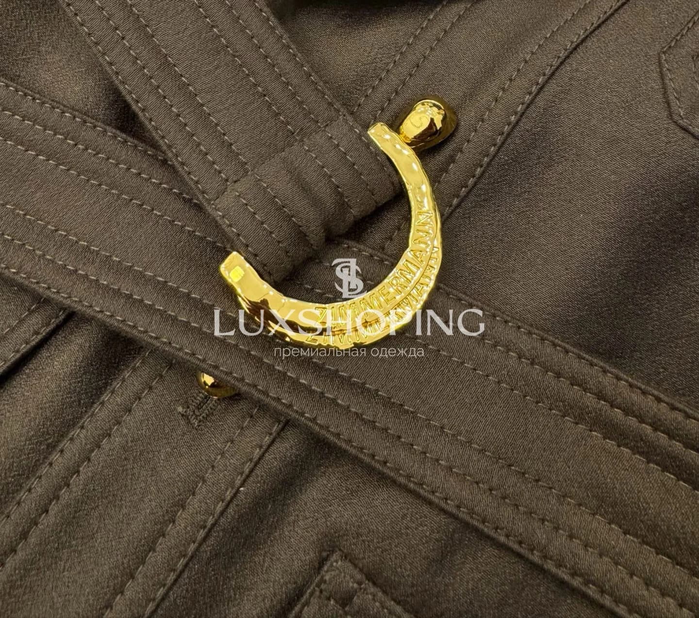 Zimmermann Комплект в шоколадном оттенке Жакет + Шорты - фото 15