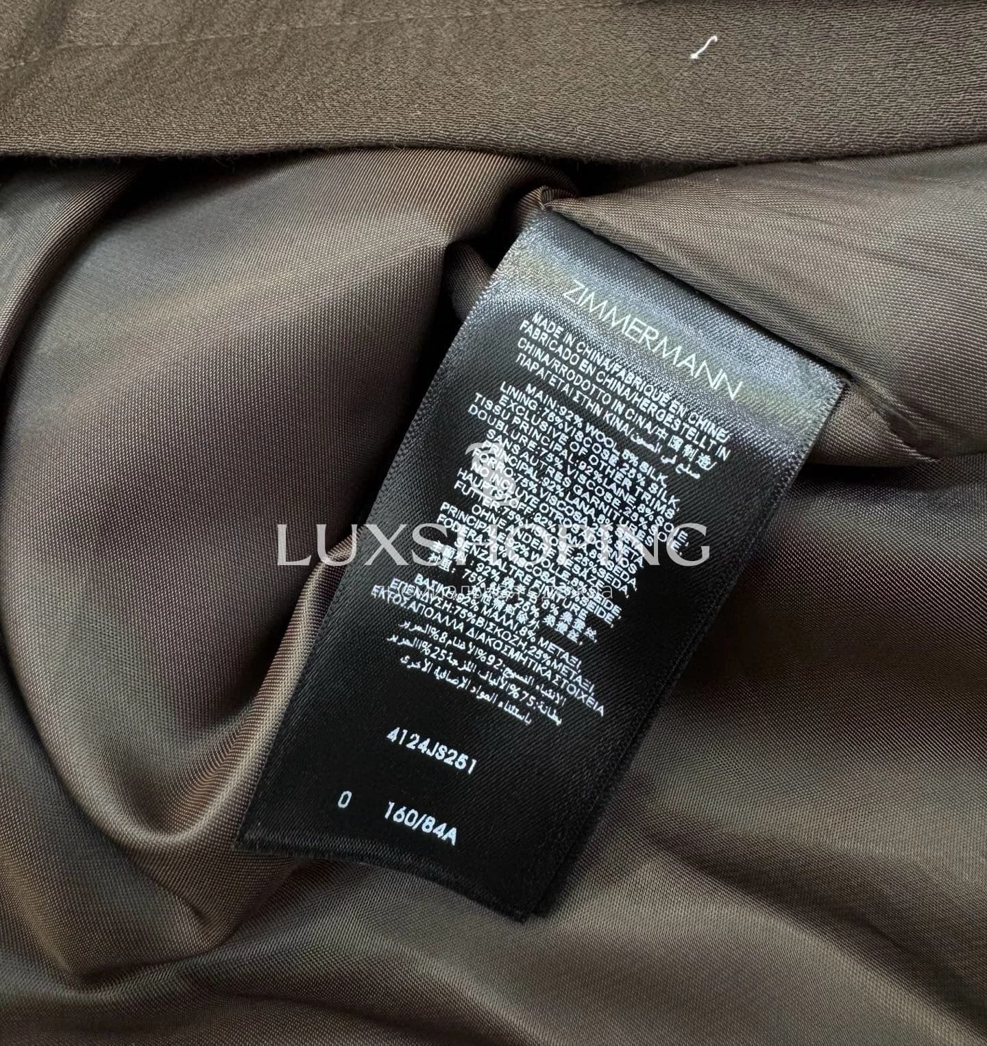 Zimmermann Комплект в шоколадном оттенке Жакет + Шорты - фото 17