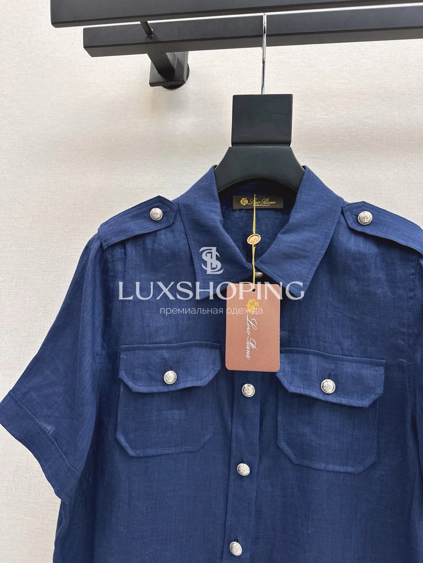 Loro Piana Синий Костюм двойка из натурального льна - фото 5