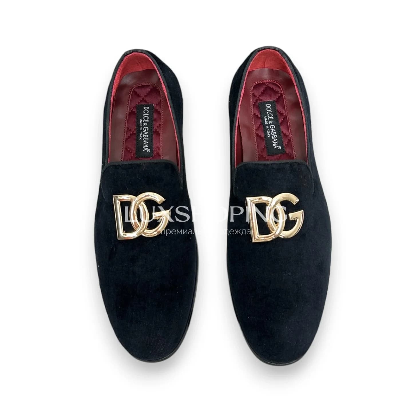 Лоферы Dolce &amp; Gabbana замшевые черные m3