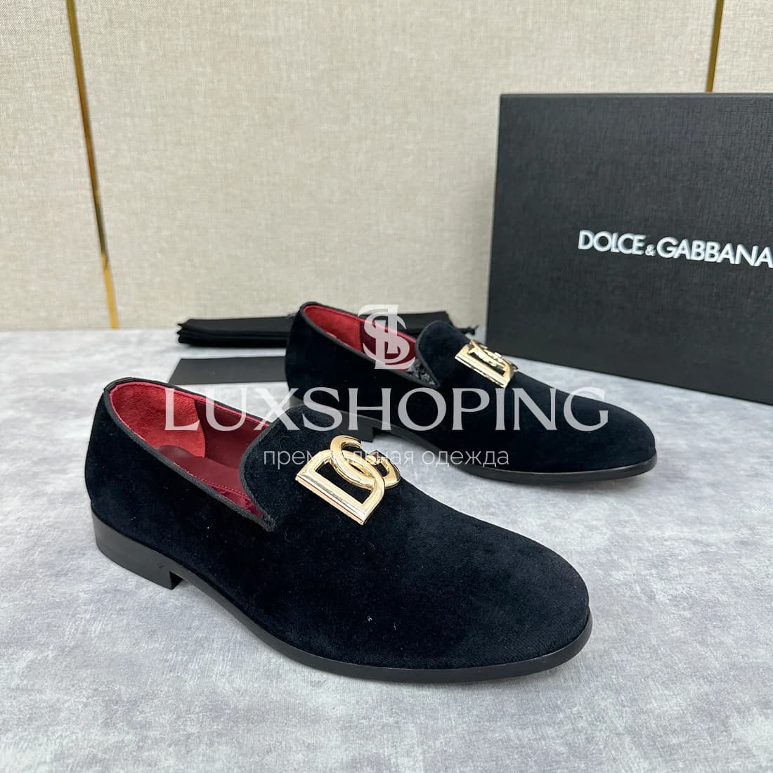 Лоферы Dolce &amp; Gabbana замшевые черные m3 - фото 3