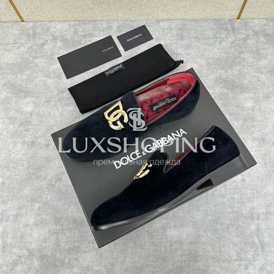 Лоферы Dolce &amp; Gabbana замшевые черные m3 - фото 4