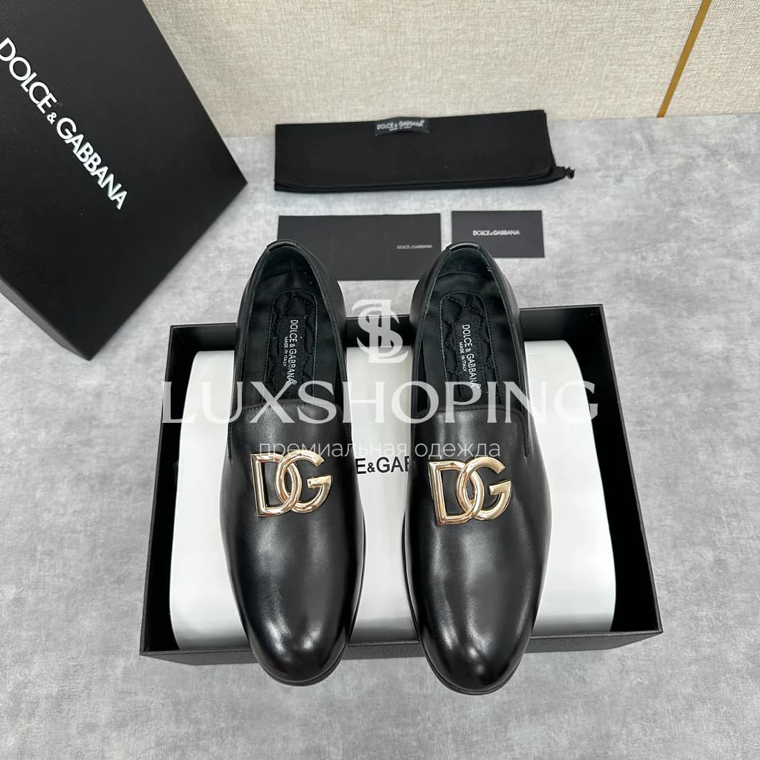 Лоферы Dolce &amp; Gabbana кожанные черные m4 - фото 2