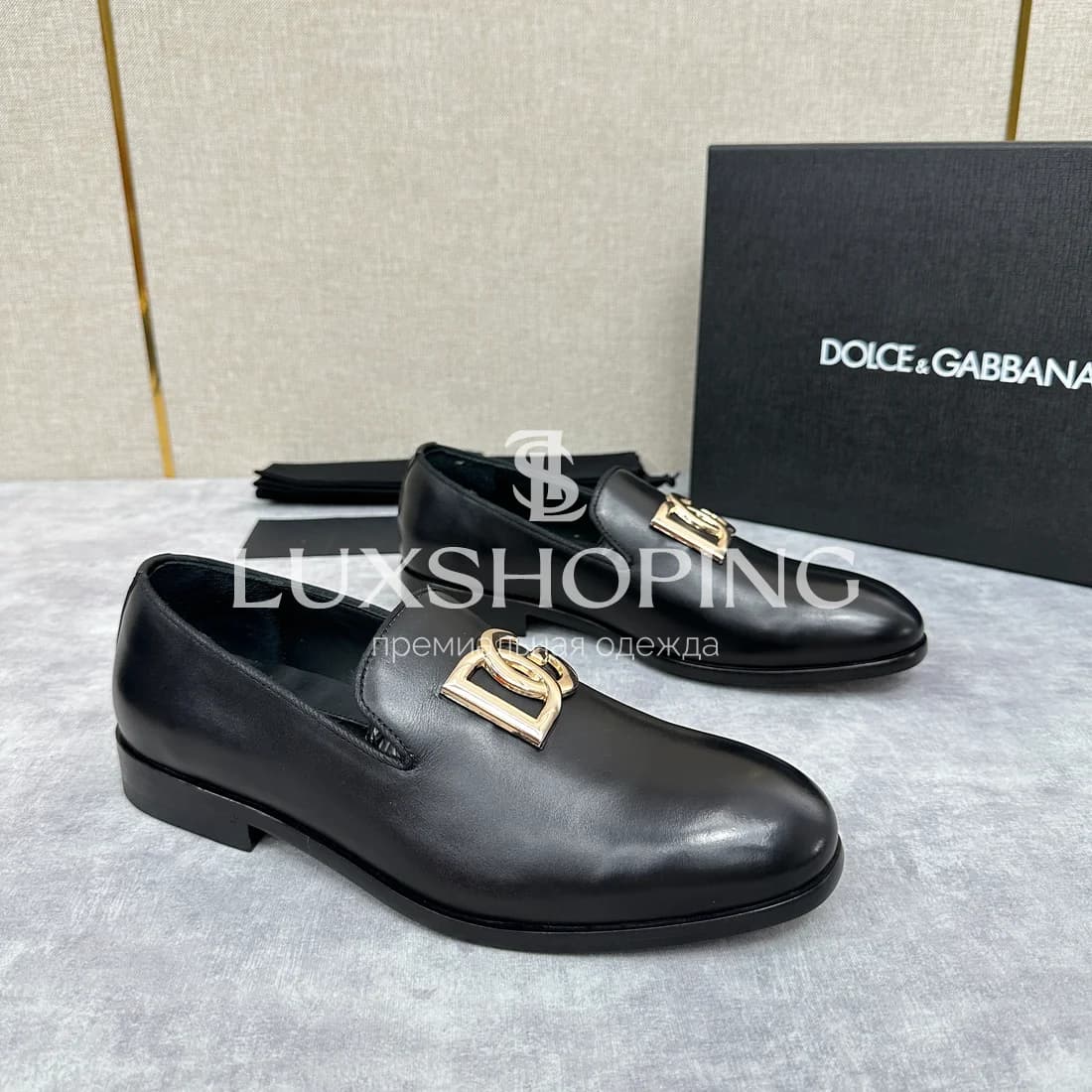 Лоферы Dolce &amp; Gabbana кожанные черные m4 - фото 3