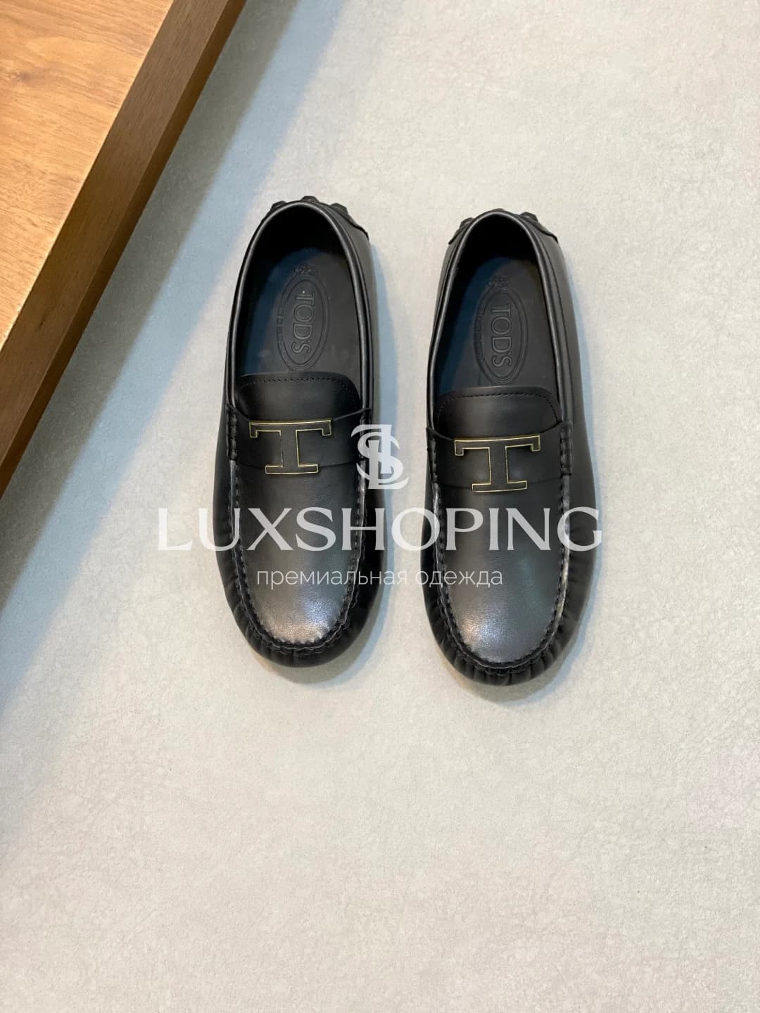 Мокасины Tods кожанные черные m10 - фото 2