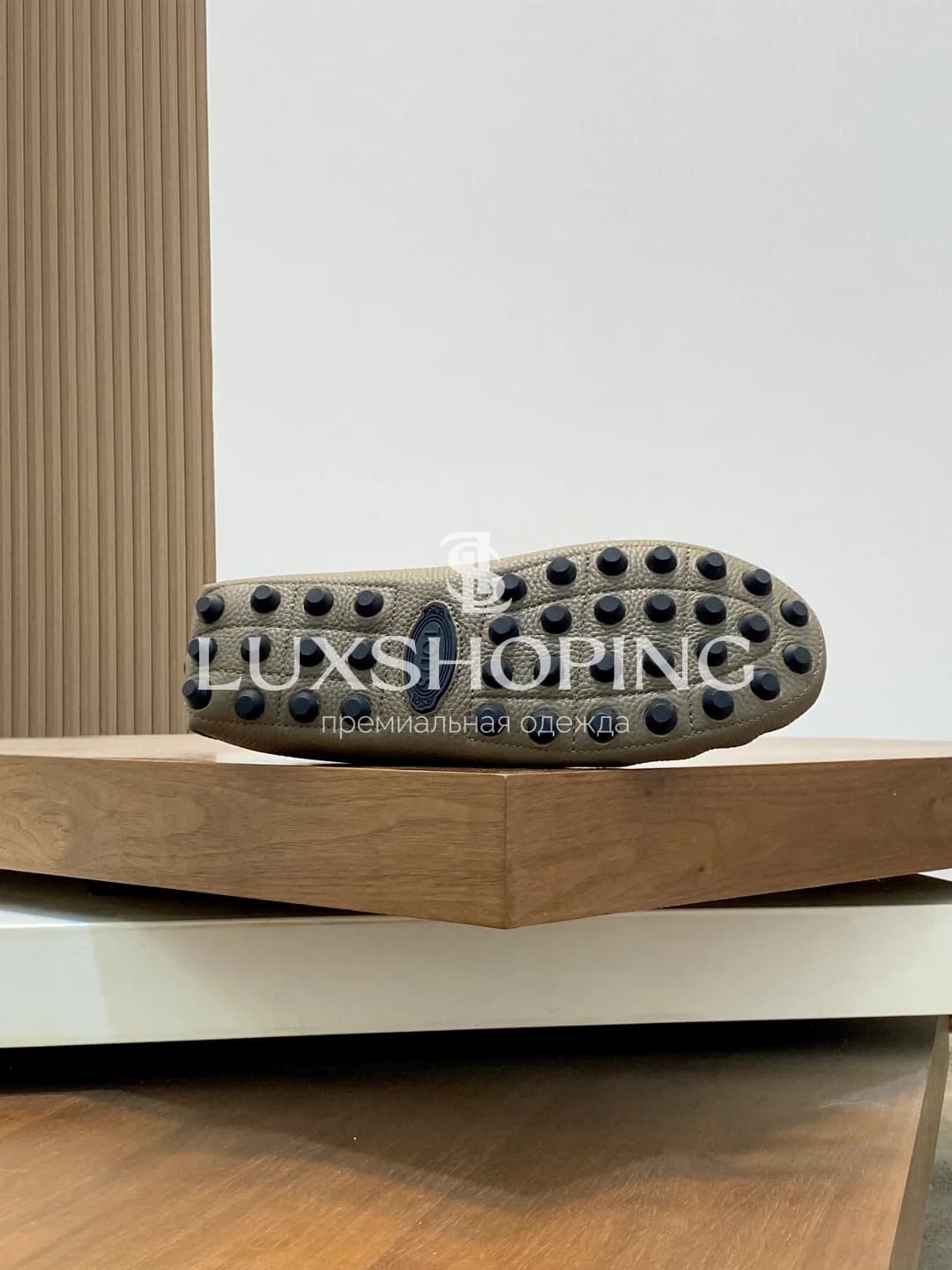 Мокасины Tods кожанные бежевые m12 - фото 7