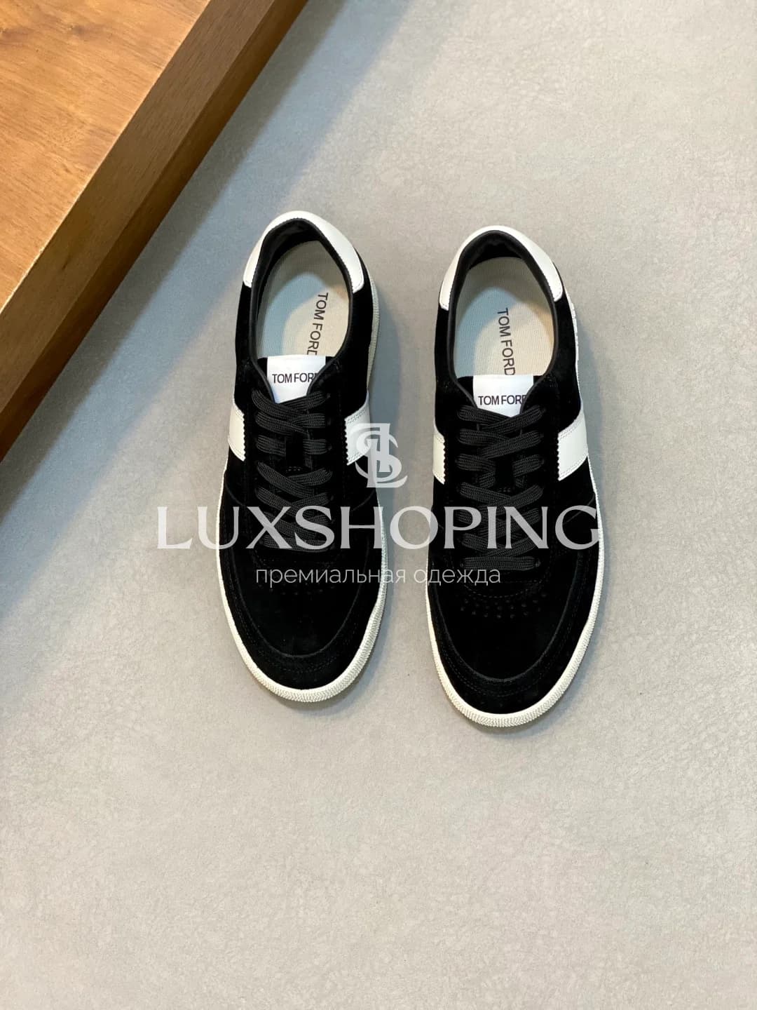 Кеды Tom Ford замшевые черные - фото 2