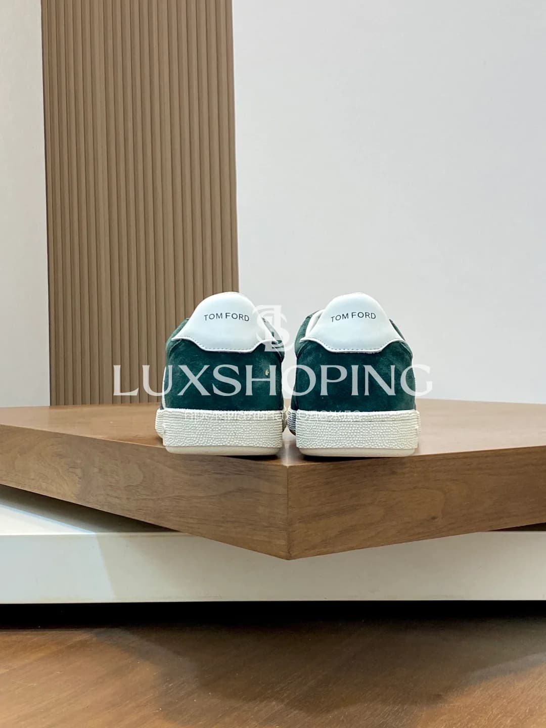 Кеды Tom Ford замшевые зеленые - фото 7